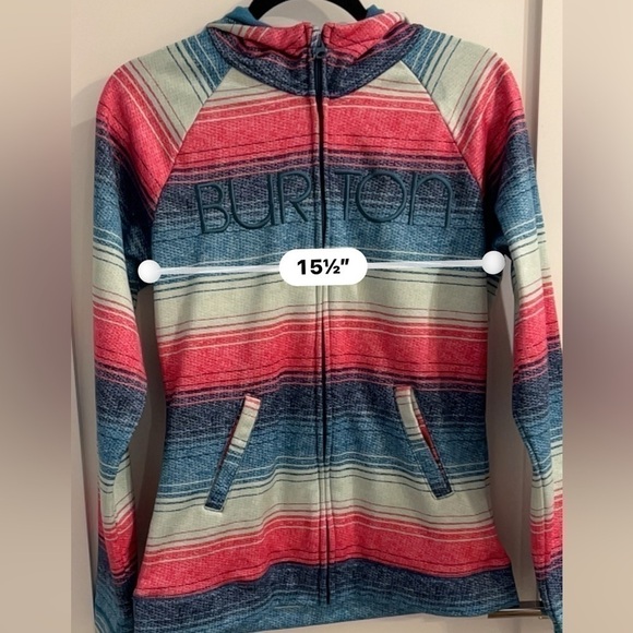 Burton WB Peak Hooded Fleece Lined Jacket LARGE large - Picture 12 of 13